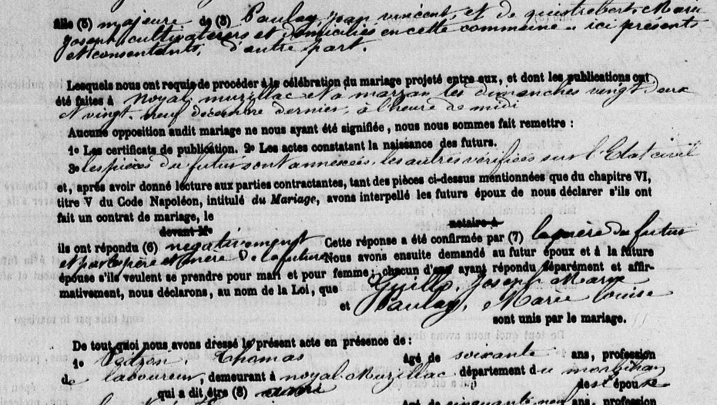 Mariage Guillo Joseph Marie - Paulay Marie-Louise 26_01_1873 -2.jpg